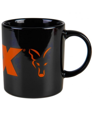 Kubek Wędkarski Ceramiczny Fox Black And Orange Logo Ceramic