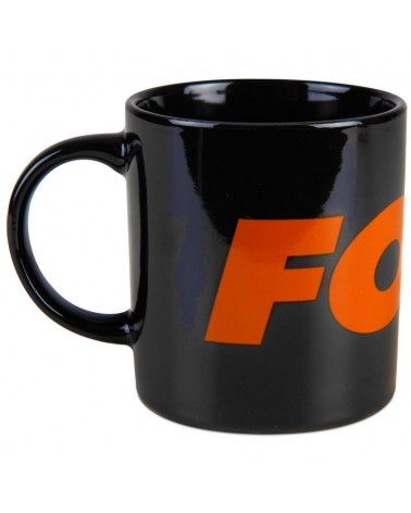 Kubek Wędkarski Ceramiczny Fox Black And Orange Logo Ceramic