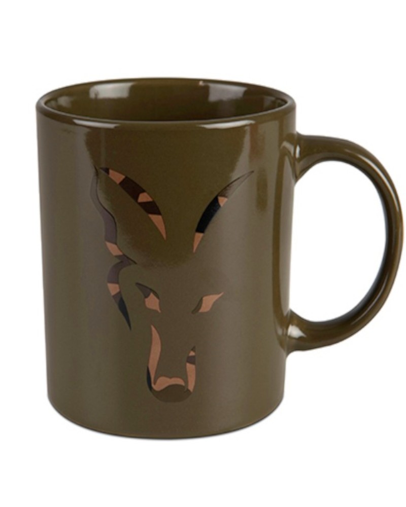 Kubek Wędkarski Ceramiczny Fox Green And Black Logo Ceramic
