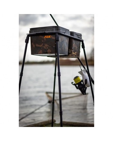 Stanowisko Do Nęcenia Na 2 Wiadra Fox Spomb Double Bucket Stand Kit