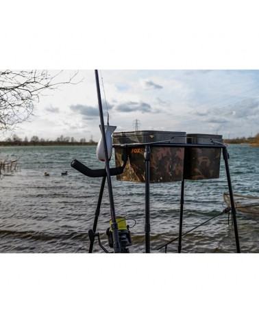 Stanowisko Do Nęcenia Na 2 Wiadra Fox Spomb Double Bucket Stand Kit
