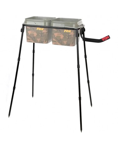 Stanowisko Do Nęcenia Na 2 Wiadra Fox Spomb Double Bucket Stand Kit