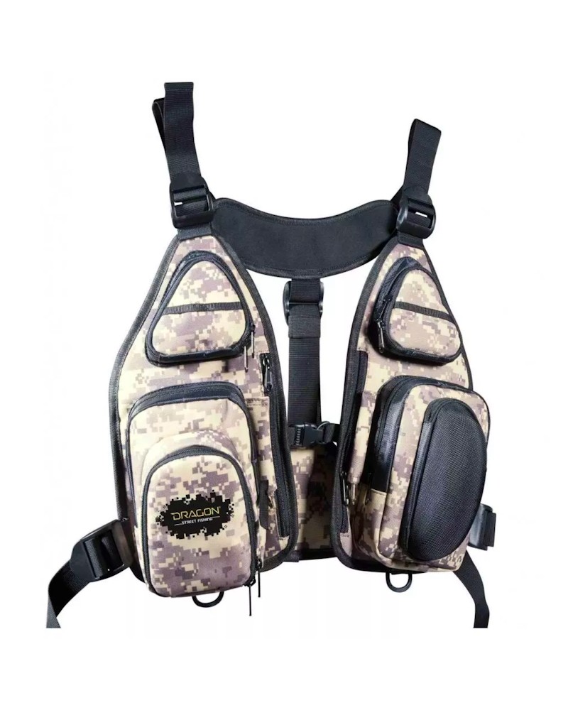 Kamizelka Techniczna Dragon Street Fishing Techvest Z Wymiennymi Torebkami