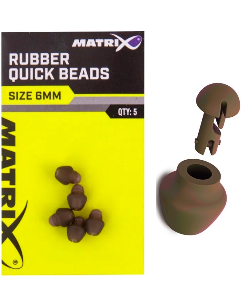 Łącznik Do Szybkiej Wymiany Przyponu Matrix Rubber Quick Beads 5szt.