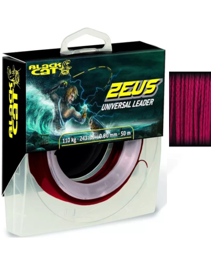 Plecionka Sumowa Na Przypony Black Cat Zeus Universal Leader 0.80mm 243lbs 110kg 50m