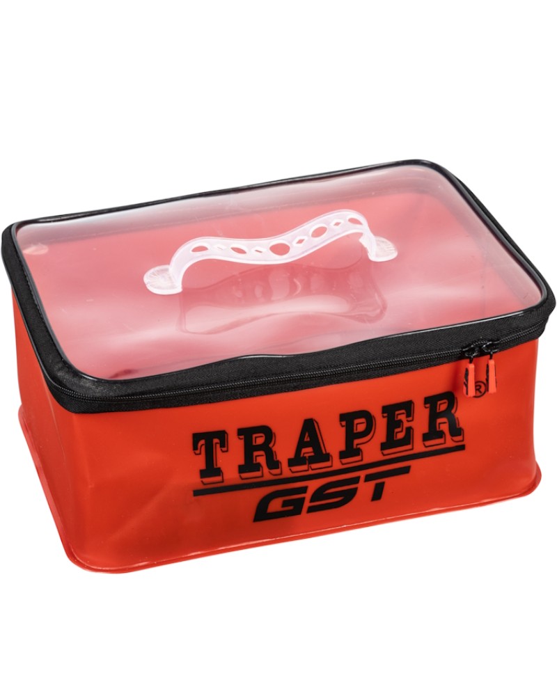 Pojemnik Traper GST PCV 24x14x13cm z zamknięciem CZERWONY
