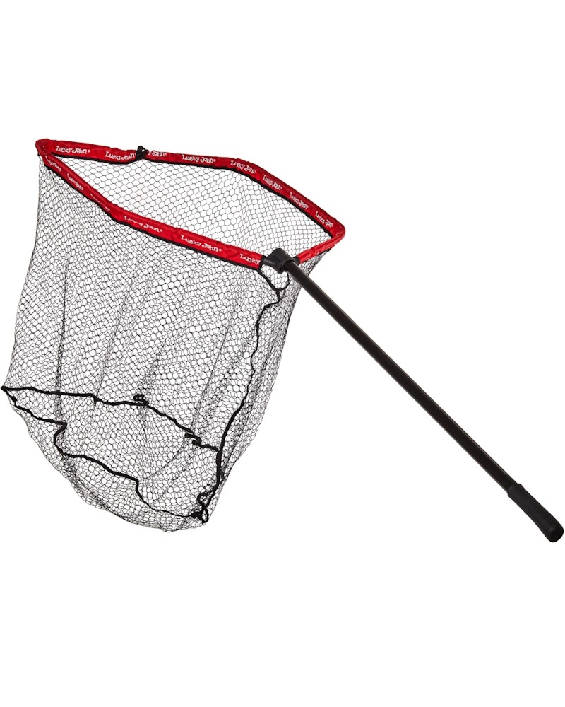 Podbierak Składany Lucky John Landing Net BBS 215/85x70cm Siatka Gumowana