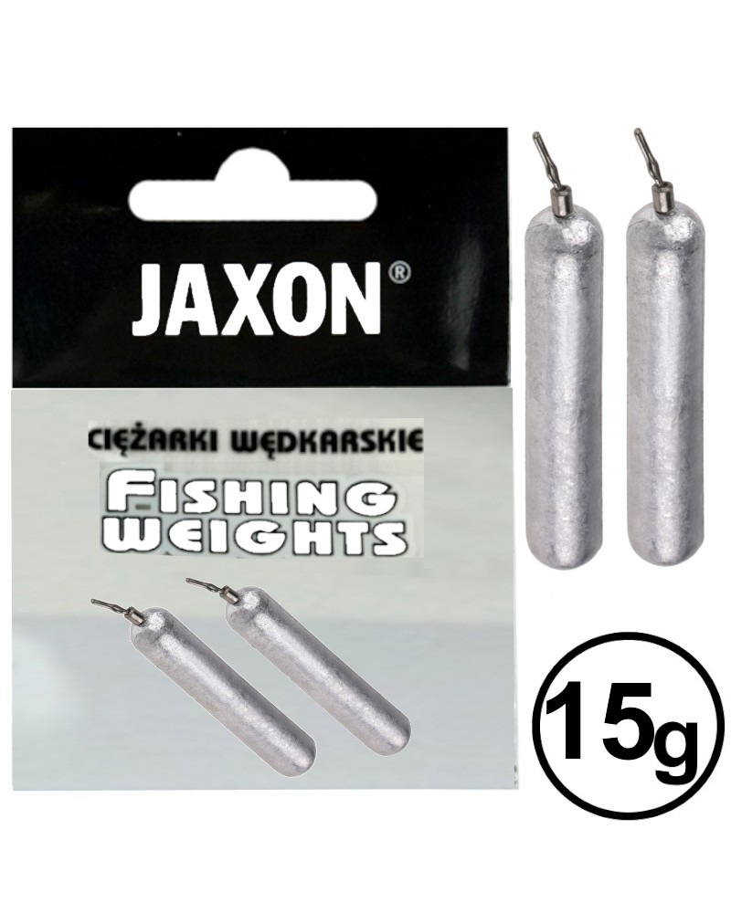 Ciężarek Jaxon Pałeczka Drop Shot 15g op.2szt.