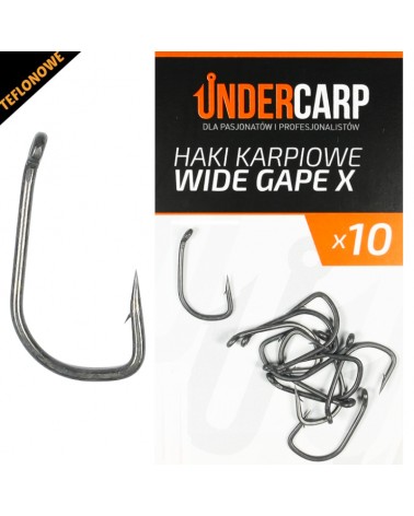 Teflonowe Haki Karpiowe Undercarp Wide Gape X Nr 4 10szt.