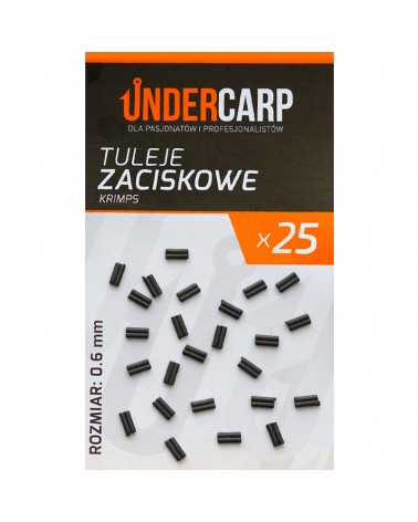 Tuleje Zaciskowe Do Przyponów Karpiowych Undercarp Krimps 0.6mm 25szt.