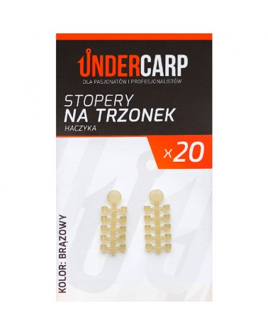 Stopery Undercarp Do Blokowania Przynęt Na Trzonek Haczyka Brązowe 20szt.