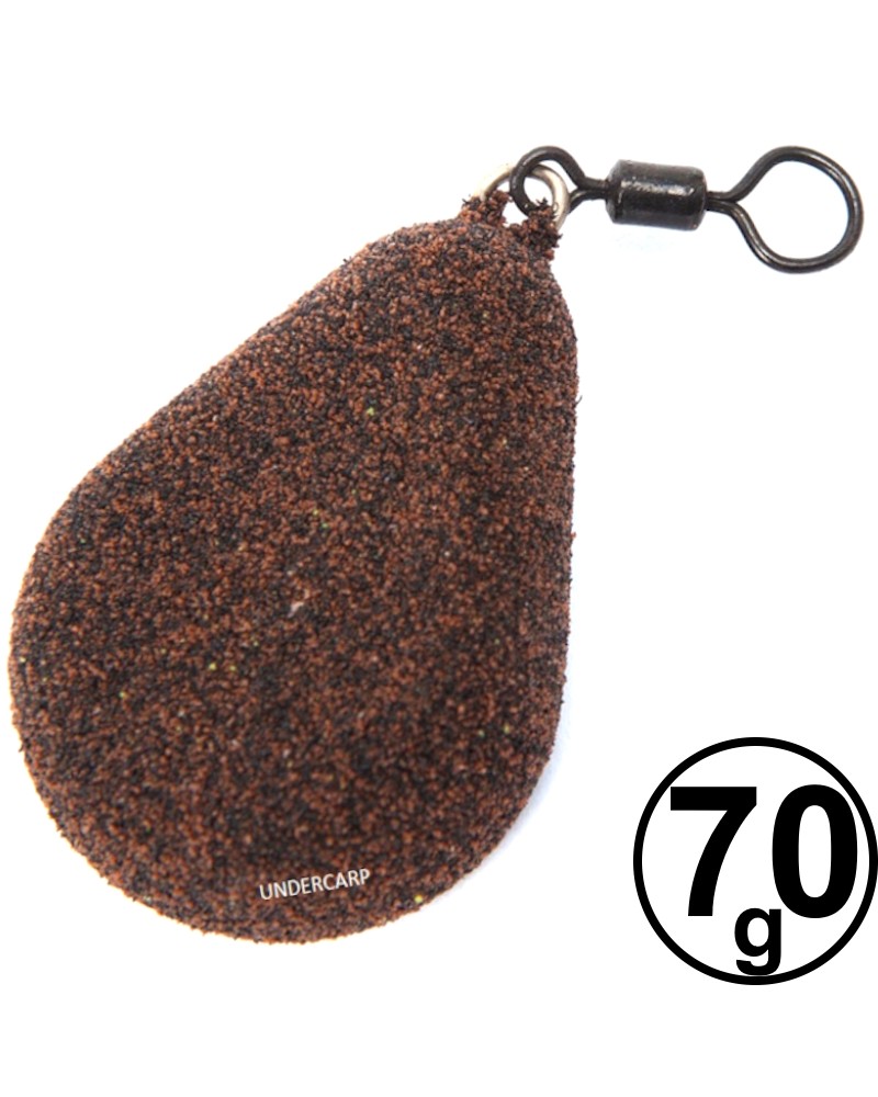 Ciężarek Karpiowy Undercarp Gruszka Z Krętlikiem Brązowy 70g