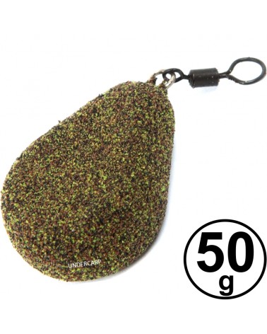 Ciężarek Karpiowy Undercarp Gruszka Z Krętlikiem Zielony 50g