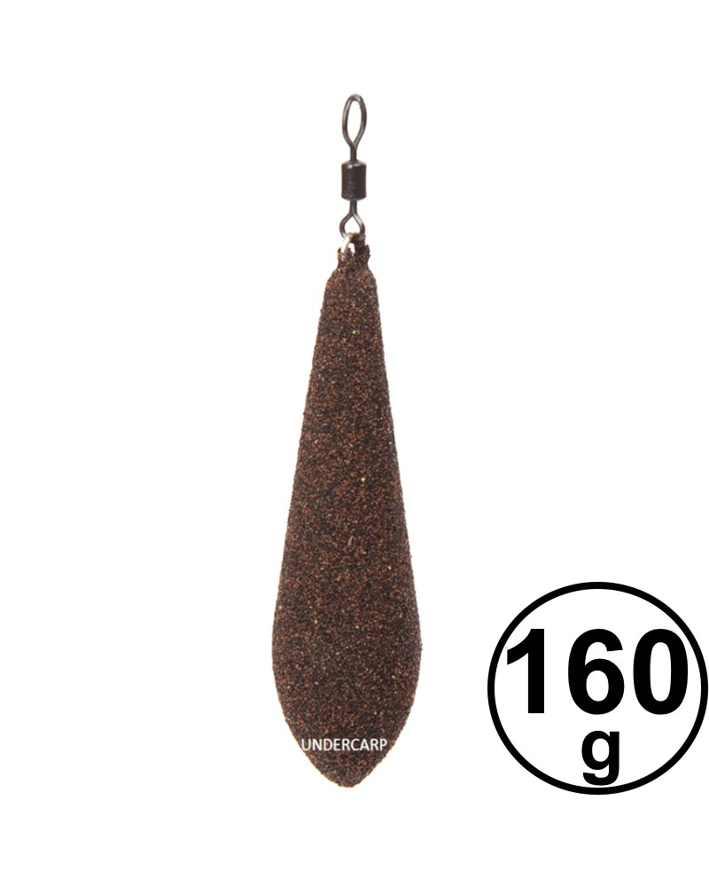 Ciężarek Karpiowy Undercarp Do Dalekich Rzutów Pocisk Z Krętlikiem Brązowy 160g