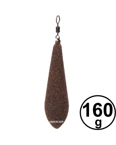 Ciężarek Karpiowy Undercarp Do Dalekich Rzutów Pocisk Z Krętlikiem Brązowy 160g