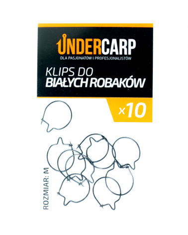 Klips Do Białych Robaków Undercarp M 10szt.