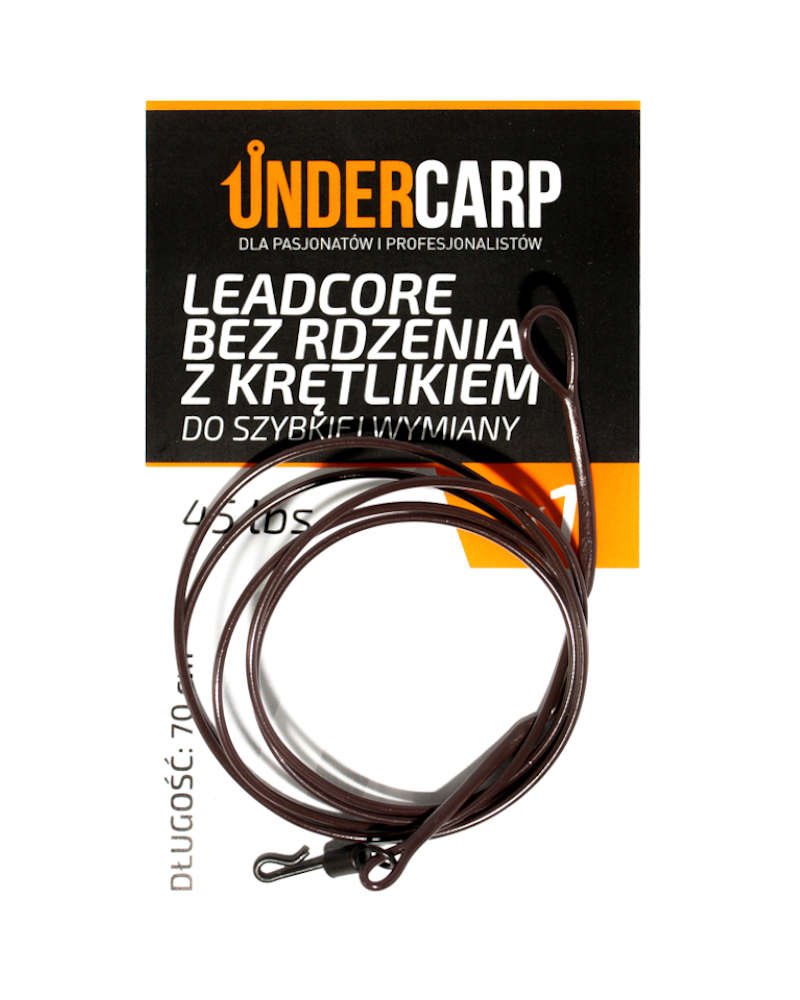 eadcore Undercarp Bez Rdzenia Z Krętlikiem Do Szybkiej Wymiany 45lbs 70cm Brązowy