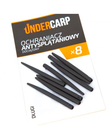 Ochraniacz Antysplątaniowy Undercarp Do Przyponów Dociążony Długi Anti Tangle Sleeves Tungsten Long 40mm 8szt.