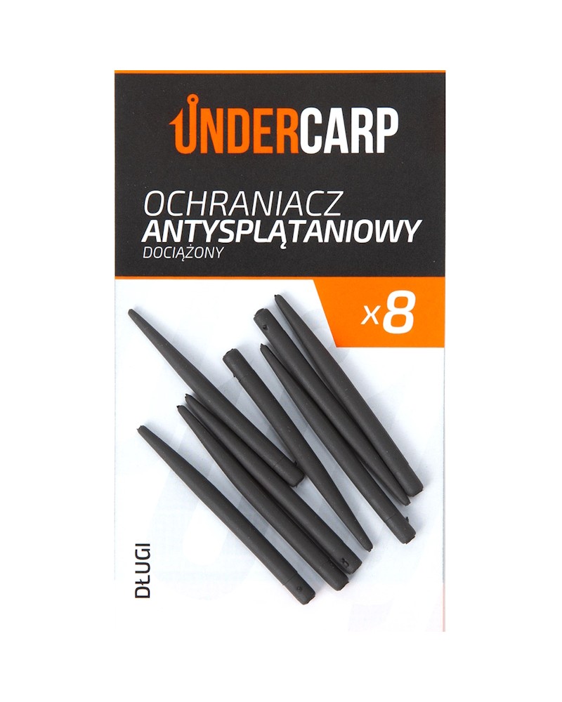 Ochraniacz Antysplątaniowy Undercarp Do Przyponów Dociążony Długi Anti Tangle Sleeves Tungsten Long 40mm 8szt.