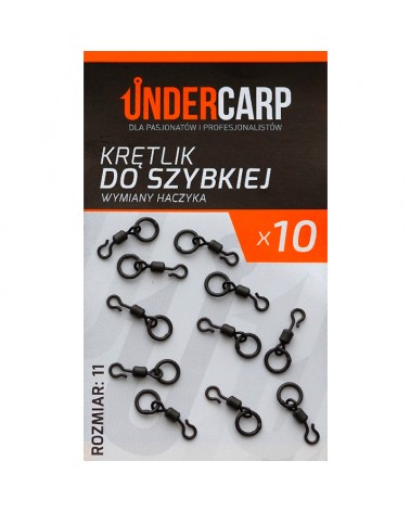 Krętlik Undercarp Do Szybkiej Wymiany Haczyka W Zestawach Chod i Ronnie Rig 10szt.