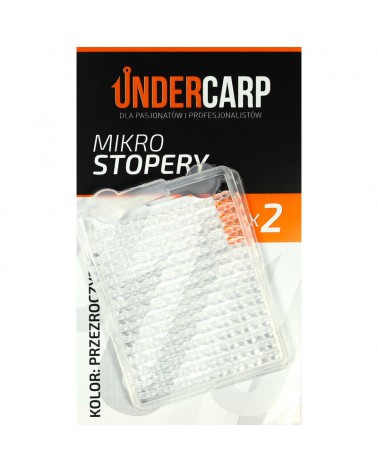 Stopery Undercarp Mikro Do Przynęt Kulek Dumbellsów Pelletu Ziaren Przezroczyste 2szt.