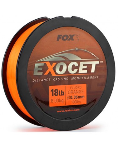 Żyłka Karpiowa Fox Exocet Fluoro Orange Mono 0.35mm 18lb 8.0kg 1000m