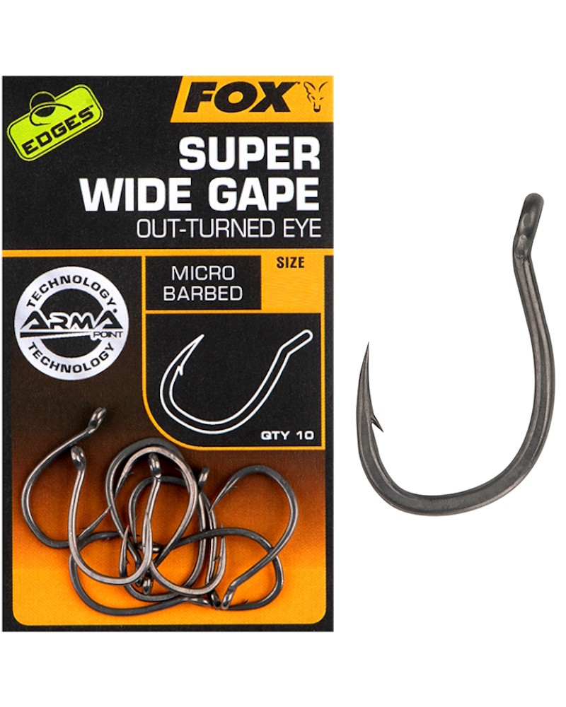 Haczyki Karpiowe Fox Edges Armapoint Super Wide Gape Out-Turned Eye Nr 2 10szt.