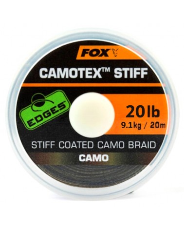 Plecionka Przyponowa Fox Edges W Otulinie Camotex Stiff Camo 9.1kg 20lb 20m