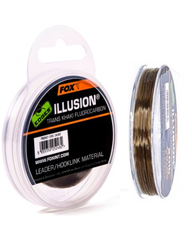 Fluorocarbon Na Przypony Karpiowe Fox Edges Illusion Leader Trans Khaki 0.50mm 13.6kg 30lb 50m