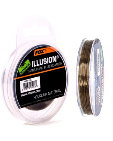Fluorocarbon Na Przypony Karpiowe Fox Edges Illusion Soft Hooklink Trans Khaki 0.35mm 7.27kg 16lb 50m