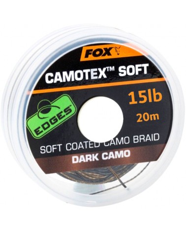 Plecionka Przyponowa Fox Edges W Otulinie Camotex Soft Dark Camo 6.8kg 15lb 20m