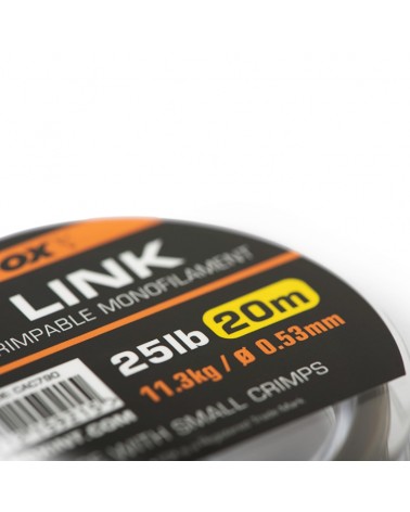 Materiał Na Przypony Karpiowe Fox Edges Link Trans Khaki Mono 0.53mm 25lb 11.3kg 20m