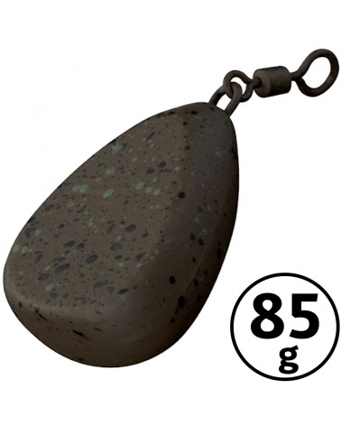Ciężarek Karpiowy Z Krętlikiem Fox Camotex Flat Pear Swivel Lead 3.0oz 85g