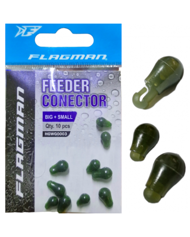 Łącznik Flagman Do Przyponu Method Feeder S i L Connector Green 10szt.