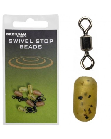 Krętlik Ze Stoperem Drennan Swivel Stop Beads Medium 8szt.