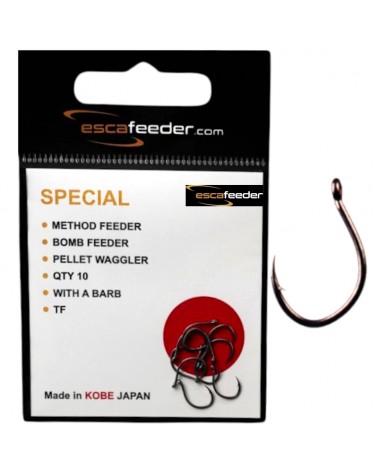 Haczyki Esca Feeder Method Special Z Zadziorem Nr 10 10szt.