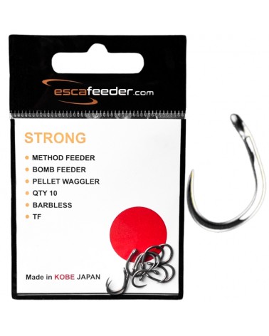 Haczyki Esca Feeder Method Strong Bez Zadzioru Nr 10 10szt.