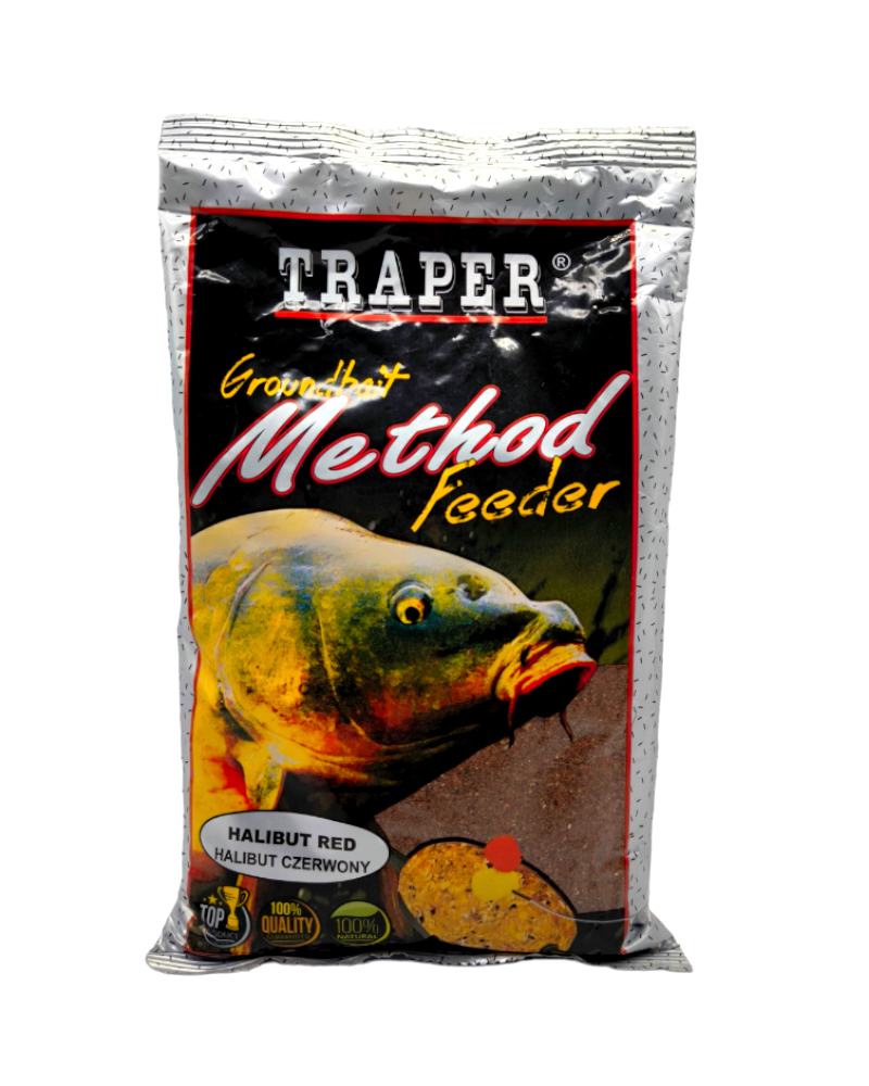 Zanęta Traper Method Feeder Halibut Czerwony-Red 750g