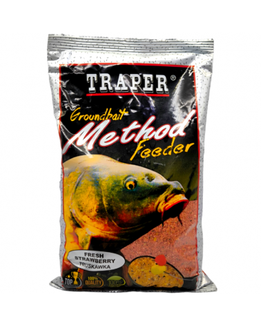 Zanęta Traper Method Feeder Truskawka Strawberry 750g