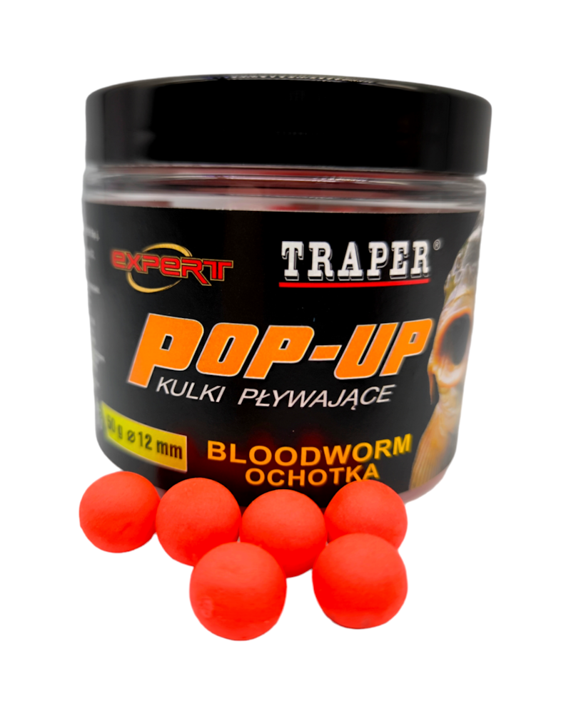 Kulki Proteinowe Traper Pływające Pop-Up Ochotka Bloodworm 12mm 50g