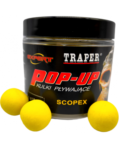 Kulki Proteinowe Traper Pływające Pop-Up Scopex 18mm 50g