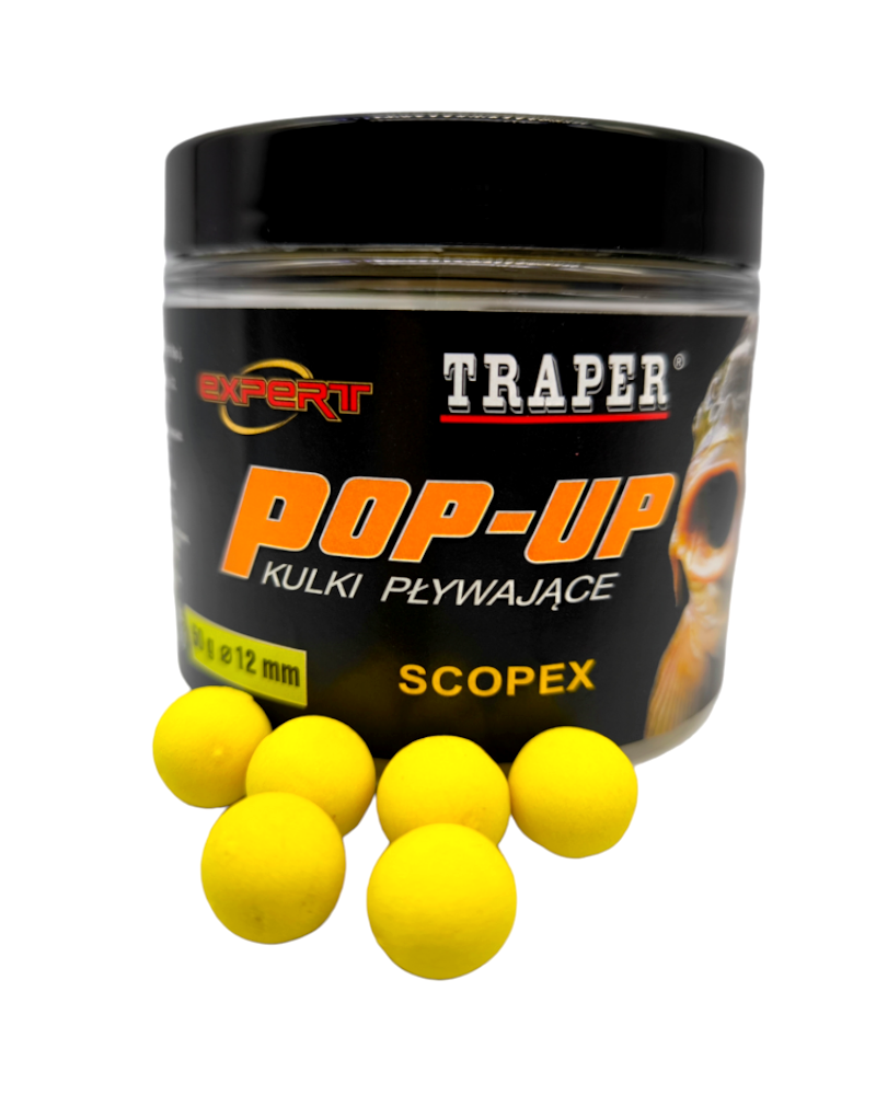 Kulki Proteinowe Traper Pływające Pop-Up Scopex 12mm 50g