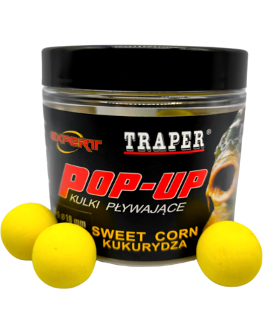 Kulki Proteinowe Traper Pływające Pop-Up Słodka Kukurydza Słodka Kukurydza Sweetcorn 18mm 50g