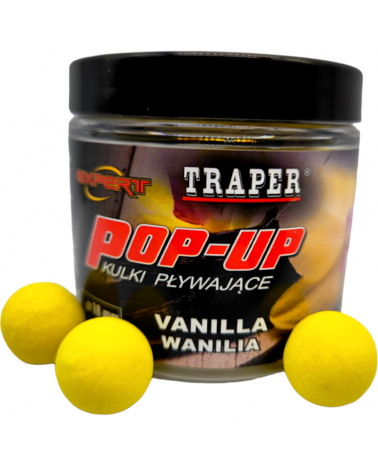 Kulki Proteinowe Traper Pływające Pop-Up Wanilia/Vanilla 18mm 50g