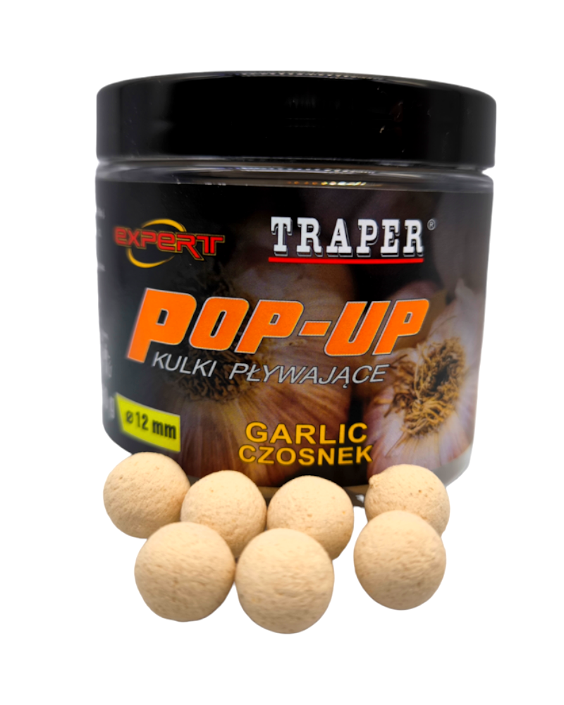 Kulki Proteinowe Traper Pływające Pop-Up Czosnek Garlic 12mm 50g
