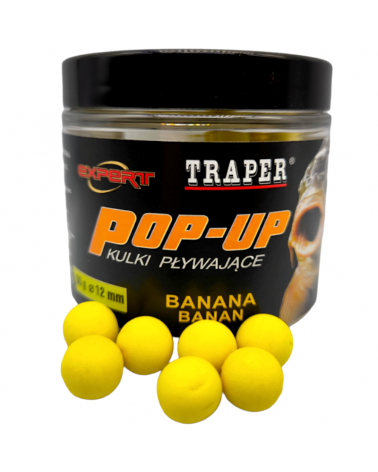 Kulki Proteinowe Traper Pływające Pop-Up Banan 12mm 50g