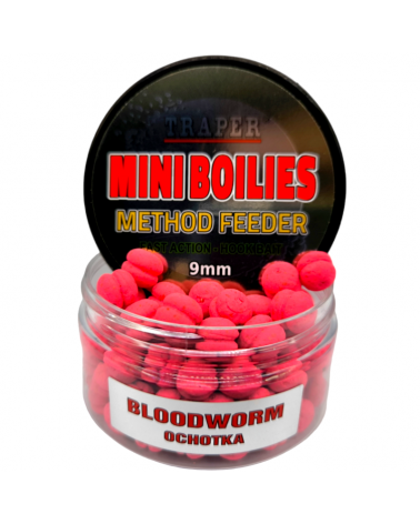 Kulki Traper Boilies Burger Method Feeder Ochotka Bloodworm 9mm 50g