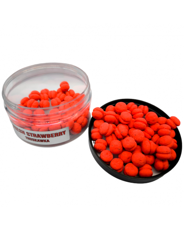 Kulki Traper Boilies Burger Method Feeder Truskawka Fresh Strawberry 9mm 50g