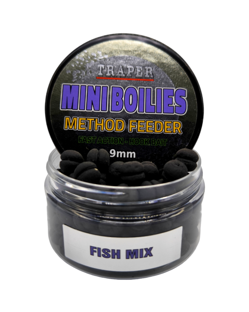 Kulki Traper Boilies Burger Method Feeder Ryba Fish Mix 9mm 50g