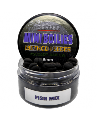 Kulki Traper Boilies Burger Method Feeder Ryba Fish Mix 9mm 50g